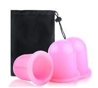 AYNKH silicone extractor Therapy set, 3 pcs anti cellulite Massage VACUUM CUP avec sac de rangement pour le corps santé visage beauté Home Care, libération fascia, drainage lymphatique