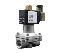 AYNRJKKX Électrovanne AC110V 1 pièce G1/4" 3/8" 1/2" 3/4" 1" vanne en Acier Inoxydable d'eau normalement Ouverte(AC110V-NBR,1.25 inch)