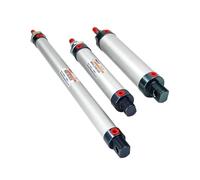AYNRJKKX Mini vérin pneumatique à Double Effet, alésage 16 mm, Course 25-400 mm, Piston de vérin pneumatique en Aluminium, Petite pièce, 1 pièce(400mm Stroke,40mm Bore)