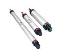 AYNRJKKX Mini vérin pneumatique à Double Effet, alésage 25/32 mm, Course 25-400 mm, Piston en Aluminium, Petite pièce, 1 pièce(75mm Stroke,32mm Bore)