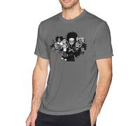 Ayobox The Boondocks Character Cast Fighting Collage Shirt Men Women Casual Fashion Novelty Short Sleeve Crewneck Cotton Tee Tops Deep Heather Small Manches Courtes(3X-Large)