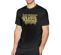Ayobox We Came As Roman Shirt Men Casual Fashion Novelty Short Sleeve Crewneck Cotton Tee Tops Black Manches Courtes(Medium)