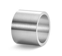 Ayoiow Bague Fiançailles Homme, Acier inoxydable Bande large 19 mm Argenté, Taille 70