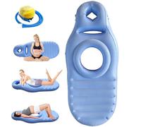 Ayolofei Coussin Gonflable de Grossesse, Tapis de Yoga pour Femmes Enceintes avec Trou pour Le Ventre, Matelas Gonflable Floqué Confortable pour Sommeil et Détente