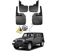 ayookoo 4 pièces Bavettes Voiture pour Jeep Wrangler JL JK 2008-2018,Voiture Garde Boues Avant Arrière Car Splash Fender Garde-Boue Pièces Automobiles