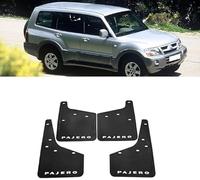 ayookoo 4 pièces Bavettes Voiture pour Mitsubishi Pajero 2004-2021,Voiture Garde Boues Avant Arrière Car Splash Fender Garde-Boue Pièces Automobiles