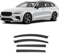 ayookoo Deflecteur Vitre Voiture pour Volvo V60 2019-2024,visières latérales Avant ArrièRe Pare-Pluie Pare-Soleil Accessoires Vitres Voiture