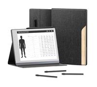 Ayotu Premuin Étui Portefeuille pour Tablette Remarkable 2 Paper Tablet 10,3" Sortie en 2020, avec Poche pour Stylo, Support Pliable Stable (Pas pour Remarkable 1), Noir et liège Clair
