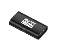 AYPOHU Aluminum USB C Female to Female Extender Data Transfer 16K 60HZ Video Cable 80Gbps Data Transfer Converter for Phone Type C Adapter