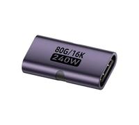 AYPOHU Aluminum USB C Female to Female Extender Data Transfer 16K 60HZ Video Cable 80Gbps Data Transfer Converter for Phone Type C Adapter