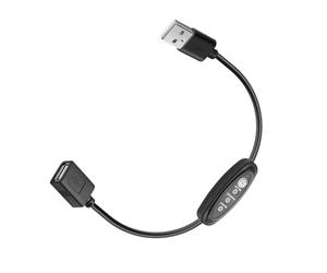 AYPOHU Câble USB avec câble d'extension 3 vitesses de contrôle pour lampe USB, ventilateur USB, câble d'alimentation USB, cordon régulateur de vitesse