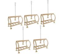 AYPOHU Lot de 5 balançoires pour perruches - Équipement d'exercice pour perroquets de petite taille ou média