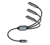 AYPOHU Multi Functional USB C Splitter Cable with Charging and Data Transfer Simultaneously for EnhanceS Convenience USB C Splitter Cable