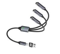 AYPOHU Multi Functional USB C Splitter Cable with Charging and Data Transfer Simultaneously for EnhanceS Convenience USB C Splitter Cable