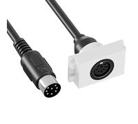 AYPOHU Portable DIN 8Pin Cable Adapter Wall Mount Plate Ideal for Live and Mobile Stylish Design Music Panel Connectors