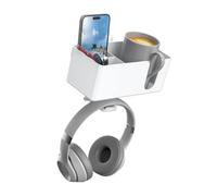 AYPOHU Systèmes de fonctionnels pour bureaux, comprenant un pour écouteurs pivotant et des séparateurs réglables, adaptés à diverses pièces, organisateurs, crochet rotatif, boîte détachable