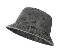 AYPOW Bob Seau Chapeau XXL Grosses Têtes Unisexe, Coton Denim Délavé Vintage Chapeau de Soleil d'extérieu, Chapeau de Pêcheur Pliables et Respirants pour la Randonnée en Plein Air Voyage Hommes Femmes