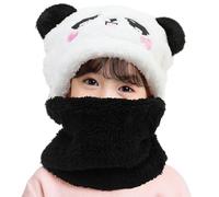 AYPOW Bonnet Cagoule en Polaire Thermique Enfants 1-8 Ans, Chapeau Animal Original Multifonction Coupe en Polaire Chapeaux et Écharpe pour Garçons Filles Tout-Petits Activités en Plein Air