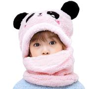 AYPOW Bonnet Cagoule en Polaire Thermique Enfants 1-8 Ans, Chapeau Animal Original Multifonction Coupe en Polaire Chapeaux et Écharpe pour Garçons Filles Tout-Petits Activités en Plein Air