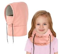 AYPOW Cagoule d'hiver Coupe Vent Enfant 4-7 Ans, Multifonction Thermique Cache-Cou Masque de Ski, Bonnet Imperméable en Polaire Chaude, Balaclava Casquette Tour de CouEcharpe Garçons Filles Plein Air