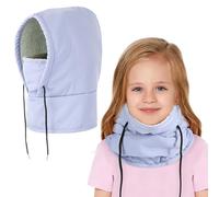 AYPOW Cagoule d'hiver Coupe Vent Enfant 4-7 Ans, Multifonction Thermique Cache-Cou Masque de Ski, Bonnet Imperméable en Polaire Chaude, Balaclava Casquette Tour de CouEcharpe Garçons Filles Plein Air