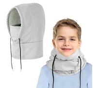 AYPOW Cagoule d'hiver Coupe Vent Enfant 4-7 Ans, Multifonction Thermique Cache-Cou Masque de Ski, Bonnet Imperméable en Polaire Chaude, Balaclava Casquette Tour de CouEcharpe Garçons Filles Plein Air