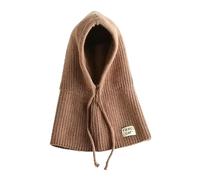 AYPOW Cagoule d'hiver Coupe Vent Enfant, Tricotét Bonnet Chaude Thermique Cache-Cou, Chapeaux Ensemble Écharpe Capuche Balaclava Casquette Tour de Cou Oreilles Garçons Filles Plein Air