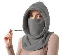 AYPOW Cagoule d'hiver en Polaire Chaud Femme, Thermique et épais Coupe-Vent Masque de Ski, Multifonction Chapeau d'hiver Chaud avec Cache-Cou, pour la Course à Pied Cyclisme Ski Sports de Plein Air