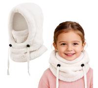 AYPOW Cagoule d'hiver Thermique pour Enfants 3-10, Multifonction Coupe-Vent Réglable Masque de Ski, Bonnet en Polaire Chaude, Casquette Cache-Cou Tour de Cou écharpe pour Garçons Filles Plein Air