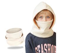 AYPOW Cagoule d'hiver Thermique pour Enfants 4-10Ans, Multifonction Coupe-Vent Réglable Masque de Ski, Bonnet Tricoté Polaire Chaude, Casquette Cache-Cou Tour de Cou écharpe Garçons Filles Plein Air