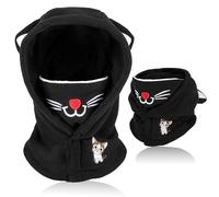 AYPOW Cagoule d'hiver Thermique pour Enfants 4-12 Ans, Multifonction Coupe-Vent Masque de Ski, Bonnet en Polaire Chaude, Casquette Cache-Cou Tour de Cou écharpe pour Garçons Filles Plein Air