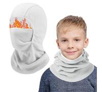 AYPOW Cagoule d'hiver Thermique pour Enfants 4-13 Ans, Multifonction Coupe-Vent Masque de Ski Bonnet de Cyclisme avec Cache-Cou, Casquette Chapeau pour Garçons et Filles Sports d'hiver en Plein Air