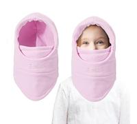 AYPOW Cagoule d'hiver Thermique pour Enfants 4-9 Ans, Multifonction Coupe-Vent Réglable Masque de Ski, Bonnet en Polaire Chaude, Casquette Cache-Cou Tour de Cou écharpe pour Garçons Filles Plein Air