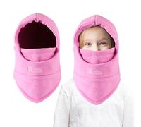 AYPOW Cagoule d'hiver Thermique pour Enfants 4-9 Ans, Multifonction Coupe-Vent Réglable Masque de Ski, Bonnet en Polaire Chaude, Casquette Cache-Cou Tour de Cou écharpe pour Garçons Filles Plein Air