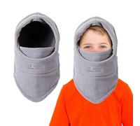 AYPOW Cagoule d'hiver Thermique pour Enfants 4-9 Ans, Multifonction Coupe-Vent Réglable Masque de Ski, Bonnet en Polaire Chaude, Casquette Cache-Cou Tour de Cou écharpe pour Garçons Filles Plein Air