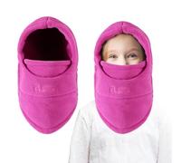 AYPOW Cagoule d'hiver Thermique pour Enfants 4-9 Ans, Multifonction Coupe-Vent Réglable Masque de Ski, Bonnet en Polaire Chaude, Casquette Cache-Cou Tour de Cou écharpe pour Garçons Filles Plein Air