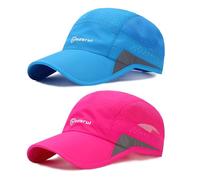 AYPOW Casquette de Baseball Homme, 2 Paquets de Casquettes Soleil Respirantes LéGèRes SéChage Rapide, Chapeau D'éTé Maille RéGlable pour Le Sport ExtéRieur Course à Pied Le Golf Les Loisirs Randonnee