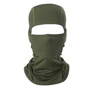AYPOW Masque Facial Balaclava, Polyvalent Respirant Doux Coupe-Vent Moto vélo Balaclava Cagoule Tactique Capuchon Masque de Ski élastique Chapeau de Cagoule Coiffe Casque Doublure(armée Verte)
