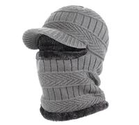 AYPOW Winter Bonnet Bonnet Balaclava en Tricot avec Cache-Cou Flexible, Masque Unisexe Coupe-Vent Ski Chaud pour Sports de Plein Air