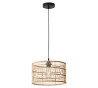 AYQJMD Suspension En Rotin Tissé À La Main Plafonnier Suspendu Moderne Pour Entrée, Couloir Lampe Décorative Creuse De Forme Cylindrique De Style Japonais Pour Îlot De Cuisine, Évier, Maison