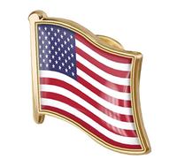 Ayrsjcl 1 Stück Amerikanische Flagge Pin Abzeichen Metall Revers Pin Brosche USA Vereinigte Staaten Von Flagge Revers Pin Neuheit Zubehör