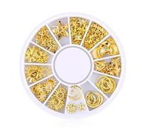 Ayrsjcl 1box Mini-Nail Art Stickers Stickers Glitter Metal Charmant Nail DIY Nails Beauté Décorations Beauté Starry Sky Series