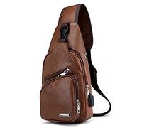 Ayrsjcl À Poitrine pour Hommes À Dos en Cuir À Dos Épaule À Dos pour Boutique Randonnée Saulettes Hommes Slimcases