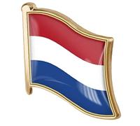 Ayrsjcl Broche Broche Broche 1pc Broche Pays- Drapeaux Drapeau Pin Badge Badge Hollanders Drapeau National Emblème National