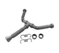 AYRTEGI VNJUGF Kit de Drainage for évier Double avec Solution de plomberie complète, tuyaux Flexibles en P et Fonctions d'entretien faciles wanglan