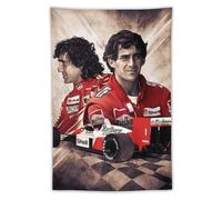 Ayrton-Senna - Affiche de Formule 1 Motosport F1 (66) Décoration murale pour chambre à coucher Moderne 101,6 x 152,4 cm
