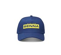Ayrton Senna - Collection officielle de marchandise - Casquette avec logo - Bleu marine - Taille unique, bleu