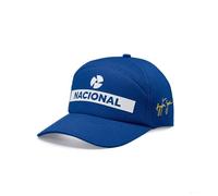 Ayrton Senna - Collection Officielle de Marchandise - Casquette Nacional Originale - Bleu - Taille Unique, Bleu