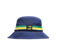 Ayrton Senna F1 Bob rayé Bleu, Taille Unique