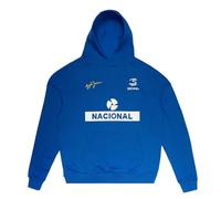 Ayrton Senna F1 Nacional Pull à capuche, bleu, Small